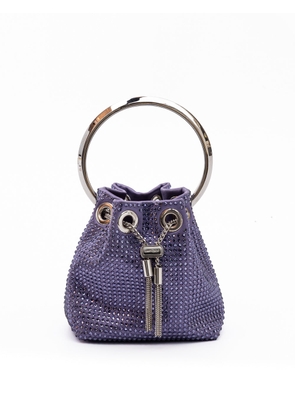 Jimmy Choo Purple Bon Bon Micro Crystals Bucket