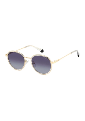 Polaroid Gold Stainless Steel Sunglasses