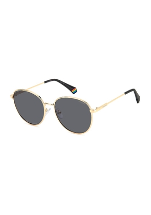 Polaroid Gold Metal Sunglasses