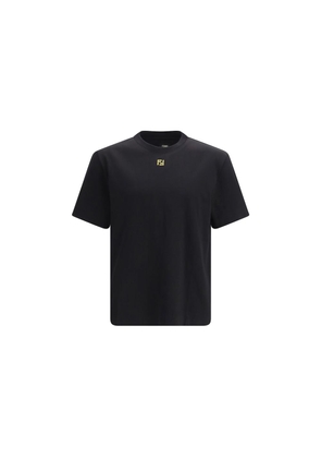 Fendi Black Cotton T-Shirt - M