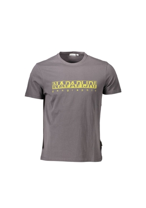 Napapijri Grigio Cotton Mens T-Shirt - XXL