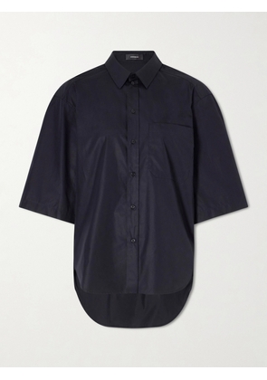 WARDROBE.NYC - Oversized Cotton-poplin Shirt - Black - xx small,x small,small,medium,large,x large
