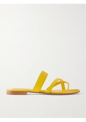 Manolo Blahnik - Susa Leather Sandals - Yellow - IT36,IT36.5,IT37,IT37.5,IT38,IT38.5,IT39,IT39.5,IT40,IT40.5,IT41,IT41.5,IT42