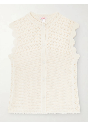 Eres - Aurora Crochet-knit Top - Ecru - FR 36,FR 38,FR 40,FR 42