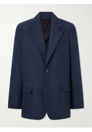 Willy Chavarria - Chuco Pinstriped Woven Blazer - Blue - 44,42,40