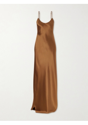 Nili Lotan - Cami Silk-satin Gown - Metallic - x small,small,medium,large,x large