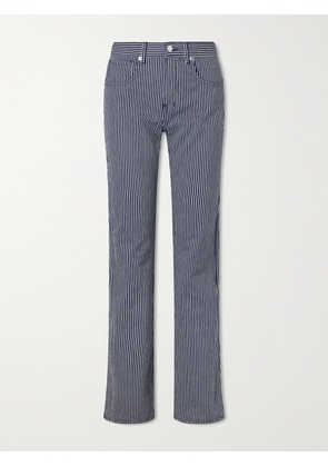 Nili Lotan - Celia Striped Straight-leg Jeans - Blue - 23,24,25,26,27,28,29,30,31
