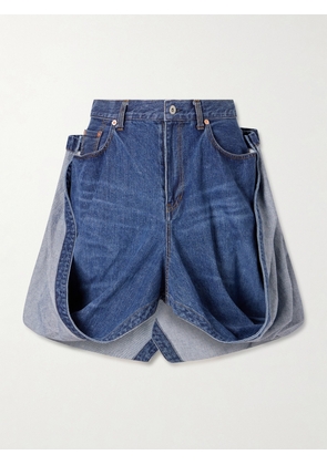 Sacai - Sculptural Denim Mini Skirt - Blue - 0,1,2,3,4