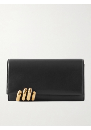 KHAITE - Embellished Textured-leather Clutch - Black - One size