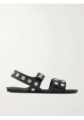 KHAITE - Boden Studded Leather Sandals - Black - IT35,IT36,IT36.5,IT37,IT37.5,IT38,IT38.5,IT39,IT39.5,IT40,IT40.5,IT41,IT42