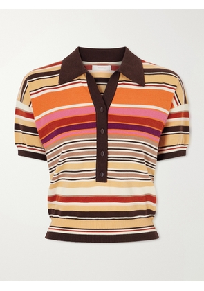 Faithfull - Sable Striped Cotton-blend Polo Shirt - Multi - x small,small,medium,large,x large,xx large