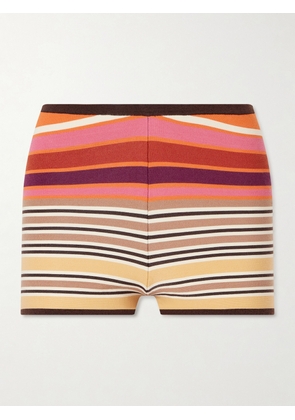 Faithfull - Playa Striped Jersey Mini Shorts - Multi - x small,small,medium,large,x large,xx large