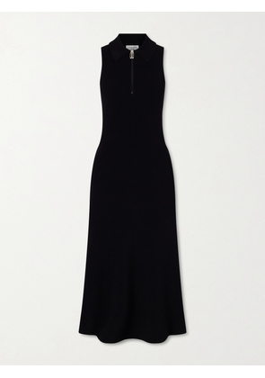Victoria Beckham - Ribbed-knit Midi Dress - Black - x small,small,medium,large,x large