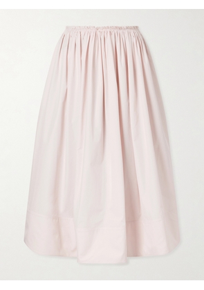 Gabriela Hearst - Shiva Gathered Cotton-poplin Maxi Skirt - Pink - IT36,IT38,IT40,IT42,IT44,IT46,IT48