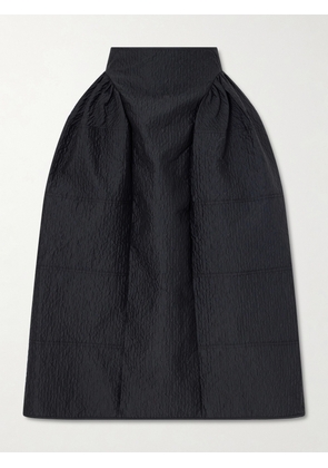 Cecilie Bahnsen - Daphne Pleated Cloqué Midi Skirt - Black - UK 6,UK 8,UK 10,UK 12,UK 14