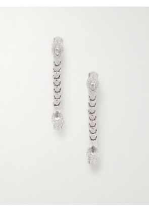 Gucci - Dionysus Silver-tone And Crystal Earrings - One size
