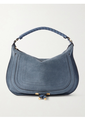 Chloé - Marcie Suede Shoulder Bag - Blue - One size
