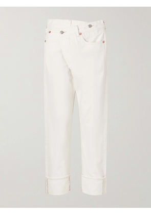 R13 - Cuffed Crossover Jeans - White - 24,25,26,27,28,29,30,31