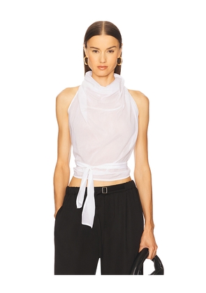 Diana Milkanova Studio Silk Thea Top in White. Size S. Also in M.