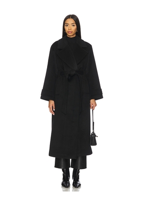 ALIGNE George Wrap Coat in Black. Size 10. Also in 2.
