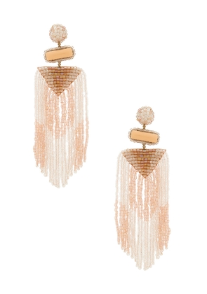 Deepa Gurnani Jody Earrings in Pink.