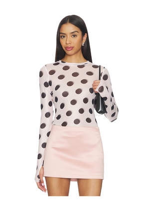 AFRM Kaylee Top in Rose,Black. Size 1X. Also in L, M, S, XL, XS.