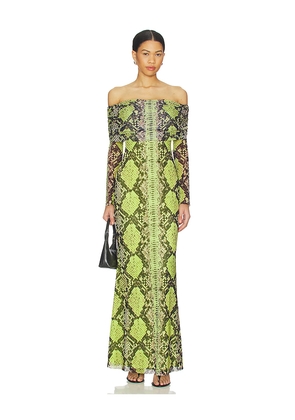 AFRM Thelma Dress in Green. Size L. Also in M, S, XL, XS, XXL, XXS.