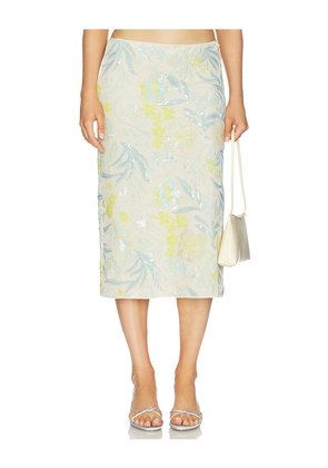 Baum und Pferdgarten Jolette Skirt in Blue,Cream. Size L. Also in M, S, XS.