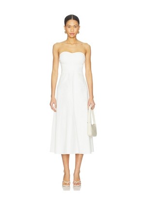 Elodie the Label Anouk Dress in White. Size L. Also in M, S, XL, XS.