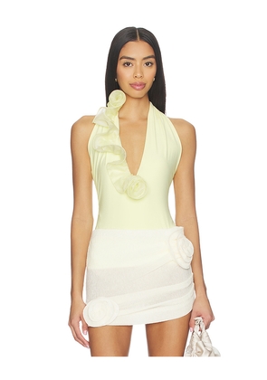 Deme by Gabriella The Peony Top in Lemon. Size L. Also in M, S, XS.