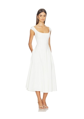 GUIZIO Leila Twill Dress in Ivory. Size M. Also in XXS, XS, S, L.