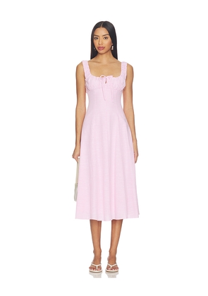 Elodie the Label Tova Dress in Pink. Size L. Also in M, S, XS.