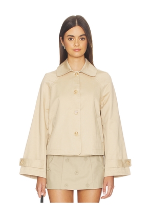 GUIZIO Romeo Trench in Tan. Size L. Also in M, S, XS.