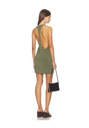 EB Denim Valley Racer Tank Dress in Army. Size L. Also in M, S, XS.