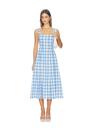 Cleobella Ardena Ankle Dress in Blue,White. Size L. Also in M, S, XL, XS.