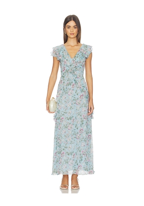 Cleobella Sabina Ankle Dress in Baby Blue. Size L. Also in M, S, XL, XS.