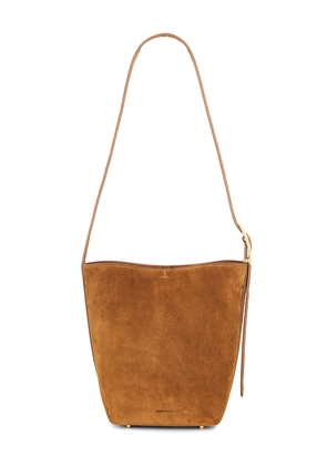 ANINE BING Elly Medium Bucket Bag in Tan.