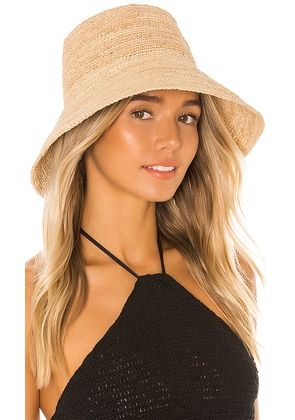 Janessa Leone Felix Packable Hat in Neutral. Size M. Also in S.