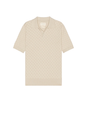 Far Afield Jacobs Short Sleeve Polo in Nude. Size M. Also in L.