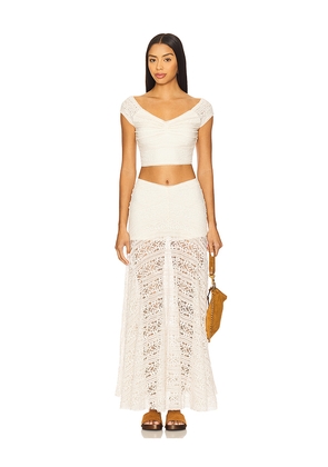 Free People x REVOLVE Oh So Sweet Lace Set in Ivory. Size XL. Also in L.