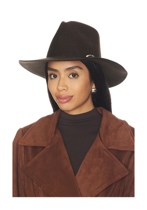 Janessa Leone Kiko Fedora Hat in Olive. Size S. Also in M.