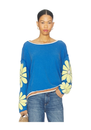 Free People x We The Free You're A Star Tee in Blue. Size L. Also in M, S.