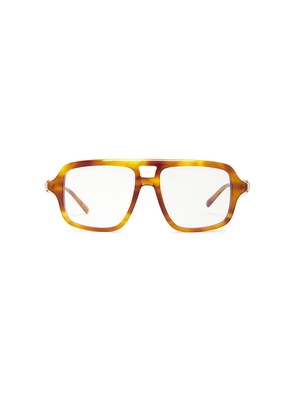 Gucci Shield Eyeglasses in Brown.