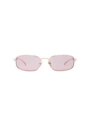 Gucci Rectangular Sunglasses in Rose.