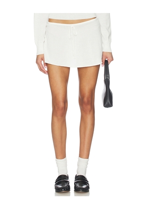 Frankies Bikinis x REVOLVE X Revolve Eli Knit Skirt in White. Size L. Also in M, S, XL, XS.