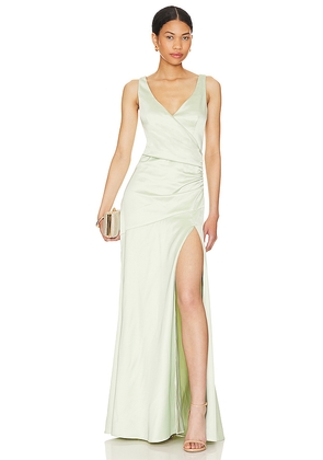 Lovers and Friends Dawn Gown in Sage. Size XXS. Also in S.