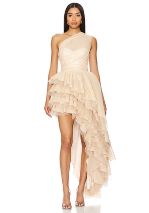 MAJORELLE Soriya Gown in Nude. Size S. Also in XS, XXS.