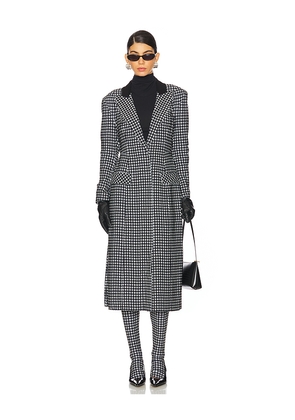 Norma Kamali Single Breasted Boy Fit Riding Coat in Black,White. Size XXS. Also in XS.