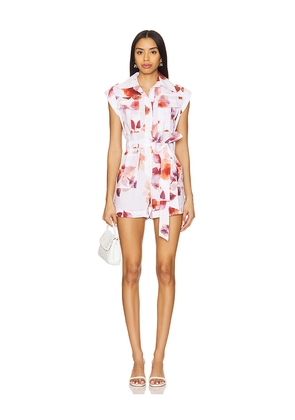 Karina Grimaldi Cheyenne Print Romper in White. Size M. Also in S.