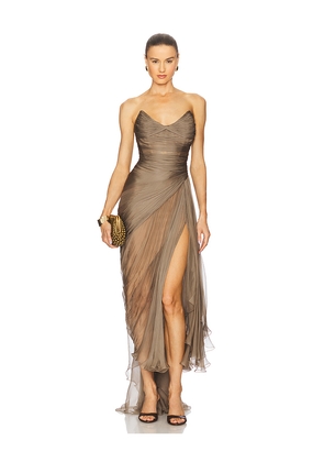Maria Lucia Hohan Heidi Gown in Taupe. Size 36/4. Also in 40/8.
